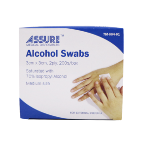 Assure - Alcohol Swab, Sterile (3x3 cm, 200 pcs/box)