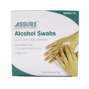 Assure - Alcohol Swab, Sterile (4x4 cm, 200 pcs/box)