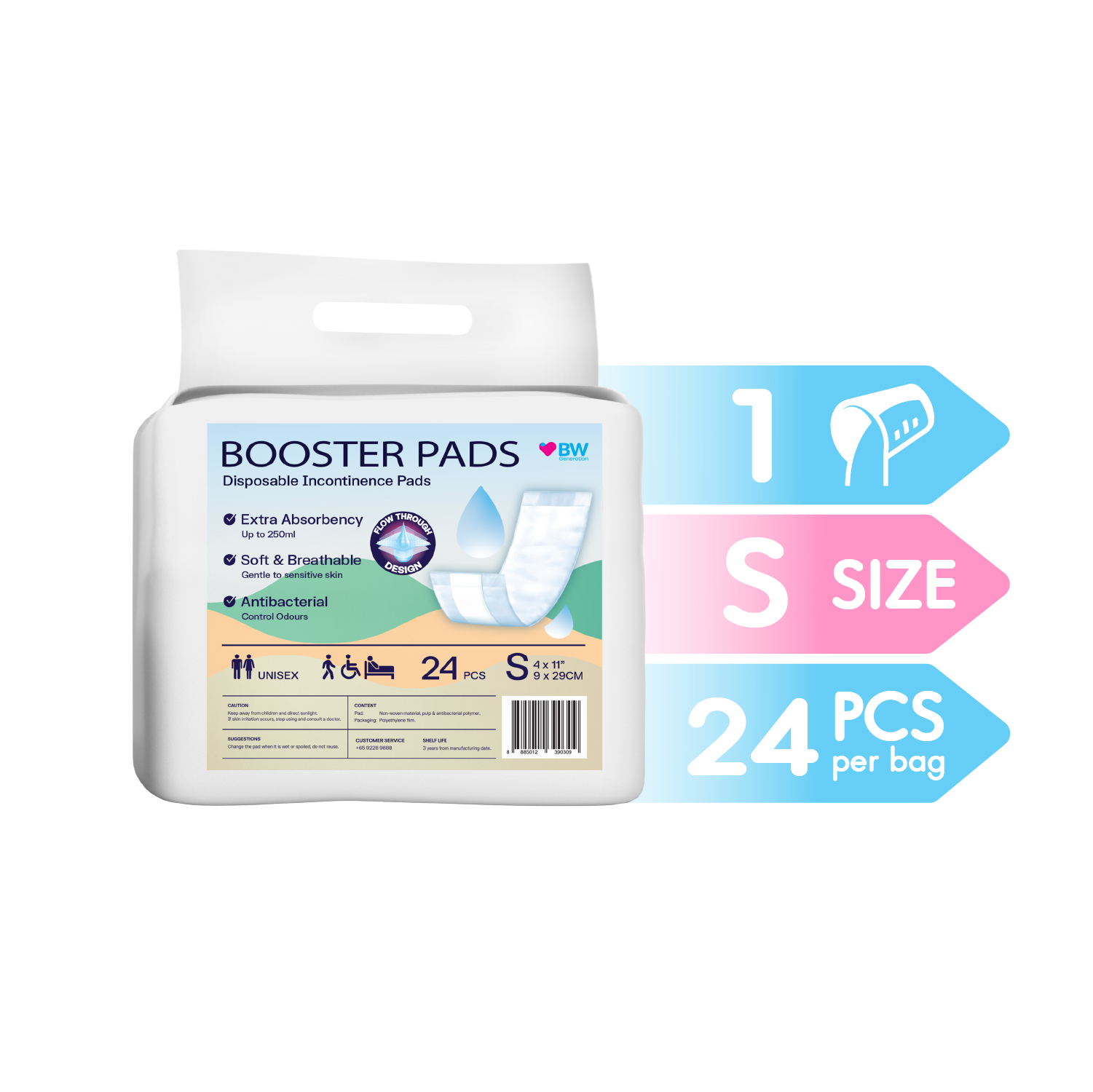 Booster Pad size M-100