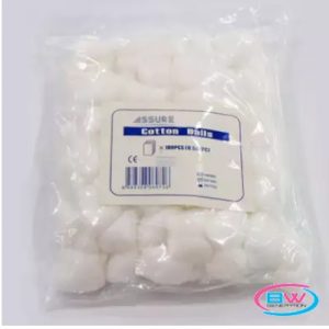[Bundle of 5] Assure - Cotton Balls, Non-Sterile (0.5 g, 100 pcs/pkt)