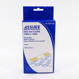 Assure - First Aid Plaster (72mm x 19mm, 100 pcs/box)