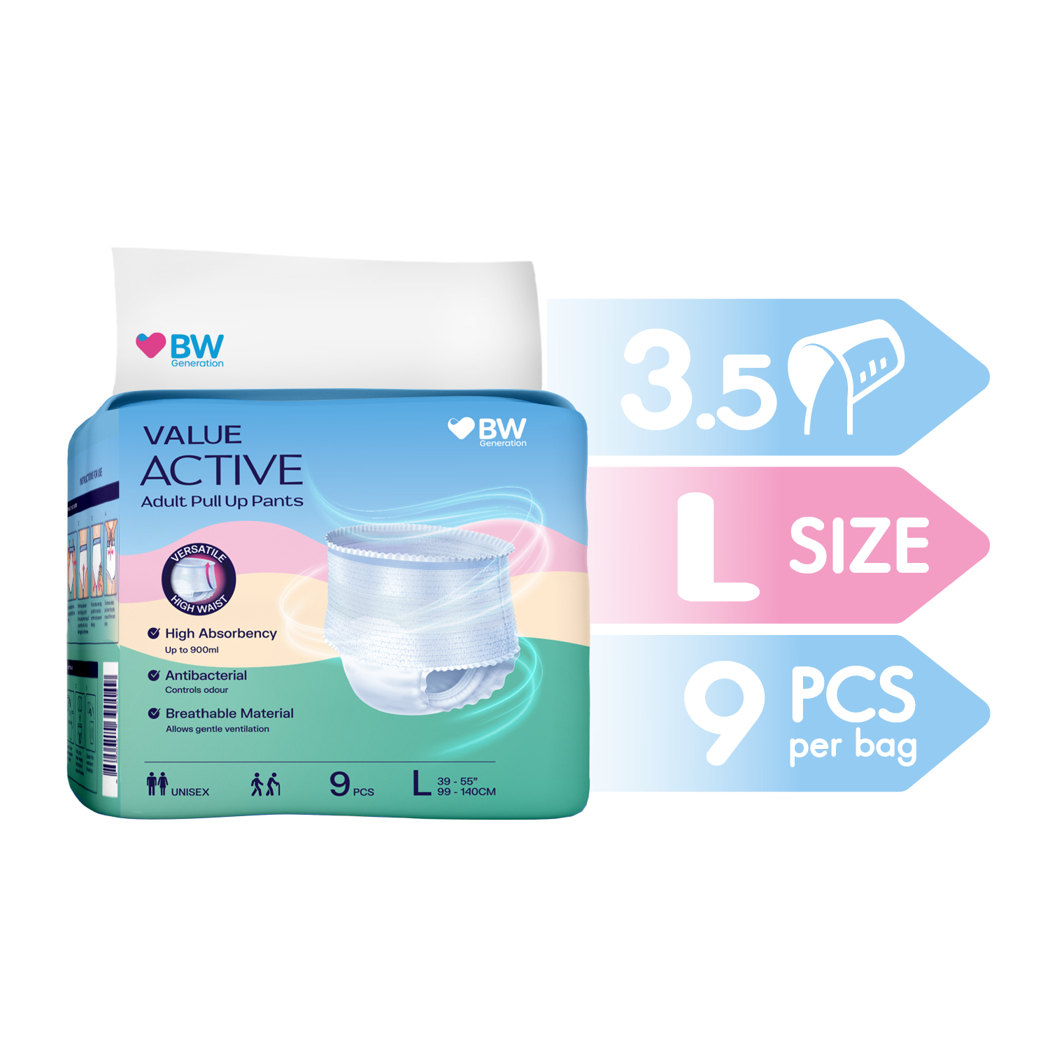 Value Active L size-100